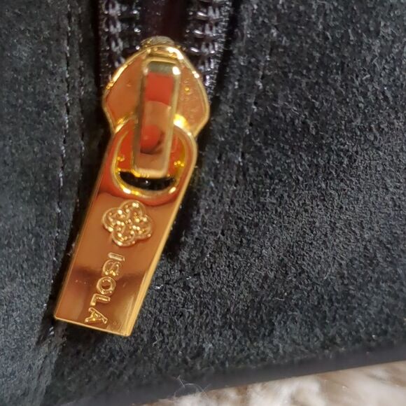 ISOLA Black Suede Knee High Boots, Size 9.5 - Picture 10 of 11